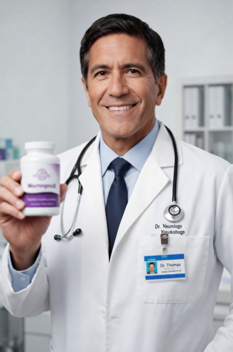 Doctor recommending brain health supplement